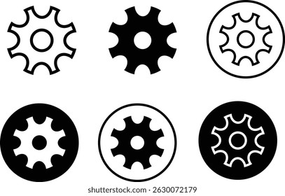 The setting icon is commonly shown as a gear or cogwheel, symbolizing tools, configuration, and control. It represents adjustments, system preferences, and customization options in apps or devices.