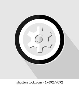 Setting icon. Configuration symbol for web design, app user interfaces. Illustration vector