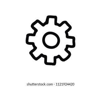 setting icon design illustration,hand drawn style design, designed for web and app