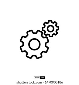 Setting icon, design inspiration vector template for interface and any purpose