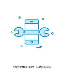 Setting icon design vector
