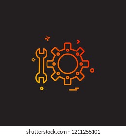 Setting Icon Design vector