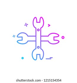 Setting icon design vector