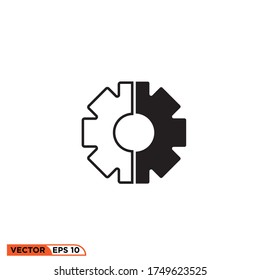 setting icon design vector illustration template