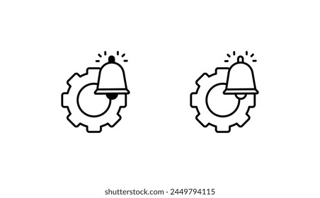 Setting icon design with white background stock illustration