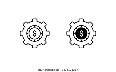 Diseño de icono de ajuste con fondo blanco ilustración de stock