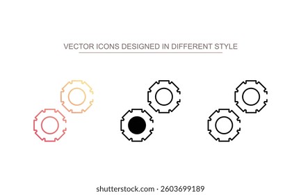 Setting icon design with white background stock illustration