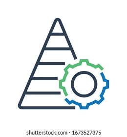 Setting icon design work /editable vector