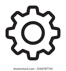 Setting icon Ecommerce website interface UI UX icon design vector