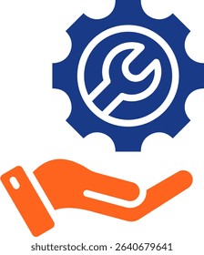 Setting Icon Fill Vector Illustration