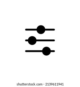 setting icon. Flat simple isolated icon for ui.