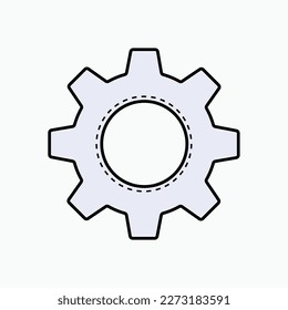 Estableciendo el icono. Símbolo de engranaje, Cog.