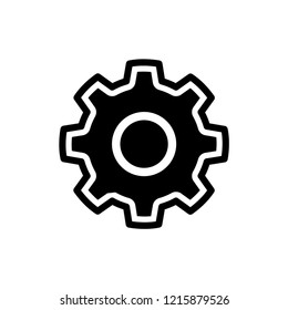 Setting Icon. Gear, Cogwheel  Symbol for Info Graphics, Design Elements, Websites, Presentation and Application - Vector.
