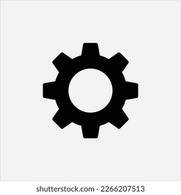 Icono de configuración. Fijar el engranaje aislado sobre el fondo blanco. Ilustración vectorial de los engranajes. Firma. Símbolo. Para más información. Elemento. Silhouette. Logotipo. web. UI
