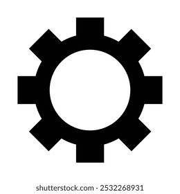ícone de configuração, ícone Engrenagem, símbolo Configurações da engrenagem, roda dentada. Símbolo de funções. Configurações ícone vetor 