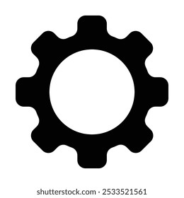 ícone de configuração, ícone Engrenagem, símbolo Configurações da engrenagem, roda dentada. Símbolo de funções. Configurações ícone vetor 