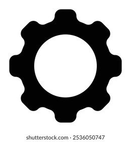 icono de ajuste, icono de engranaje, símbolo de Configuraciones de engranaje, rueda dentada. Símbolo de funciones. Vector de icono de Configuraciones 