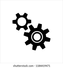 Setting Icon, Gear, User Preference Setting Vector Art Illustration