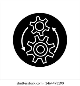 Setting Icon, Gear, User Preference Setting Vector Art Illustration