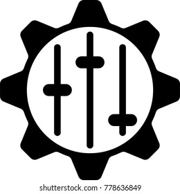 Setting Icon, Gear, User Preference Setting Vector Art Illustration