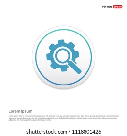 Setting icon Hexa White Background icon template - vector icon