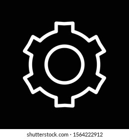 Setting icon isolated on background
 