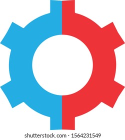 Setting icon isolated on background
 