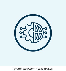 setting icon isolated on white background from startup collection. setting icon thin line outline linear setting symbol for logo, web, app, 