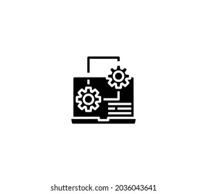 Setting Icon Isolated On White Background