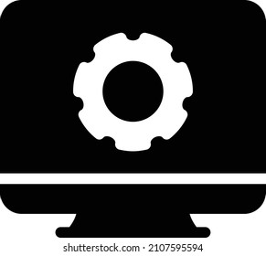 setting Icon isolated on white background. Vector illustration. Eps10. Vector icon for website design and app