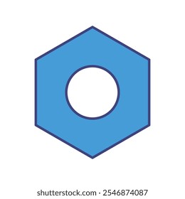 Einstellsymbol einzeln auf weißem Hintergrund. Vektorgrafik.