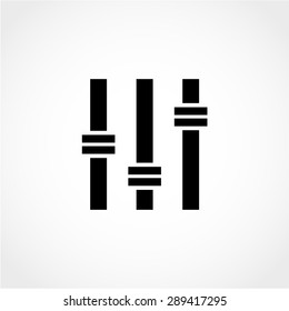 Setting Icon Isolated on White Background