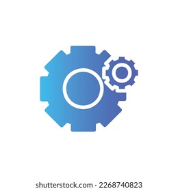 setting icon with isolated vektor and transparent background