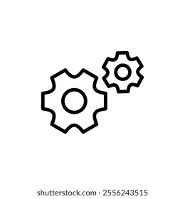 Setting icon logo design. Cog sign and symbol. Gear Sign