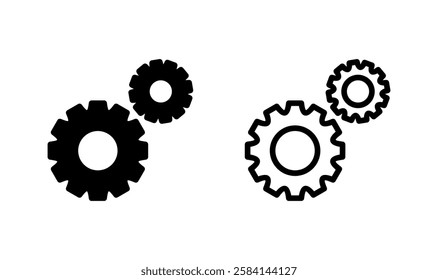 Setting icon logo design. Cog sign and symbol. Gear Sign