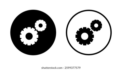 Setting icon logo design. Cog sign and symbol. Gear Sign