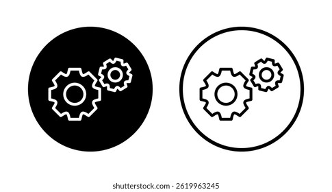 Setting icon logo design. Cog sign and symbol. Gear Sign