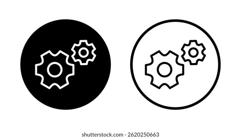 Setting icon logo design. Cog sign and symbol. Gear Sign