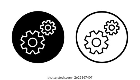 Setting icon logo design. Cog sign and symbol. Gear Sign
