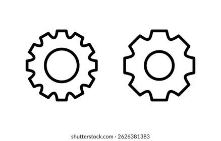 Setting icon logo design. Cog sign and symbol. Gear Sign
