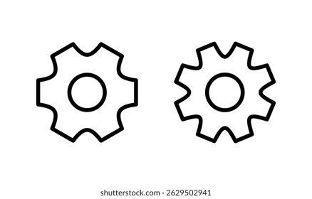 Setting icon logo design. Cog sign and symbol. Gear Sign