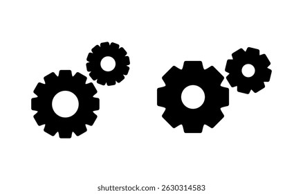 Setting icon logo design. Cog sign and symbol. Gear Sign