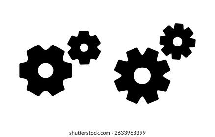 Setting icon logo design. Cog sign and symbol. Gear Sign
