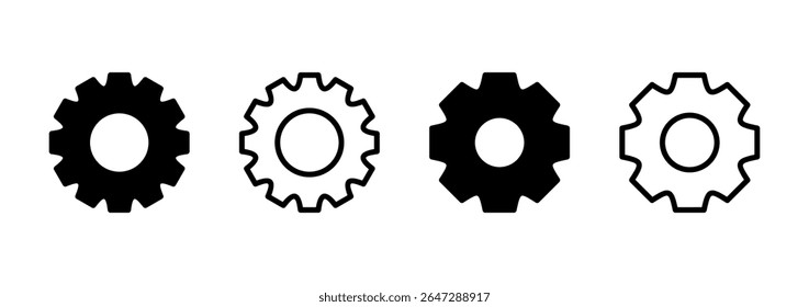 Setting icon logo design. Cog sign and symbol. Gear Sign