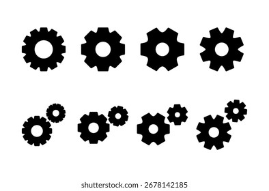 Setting icon logo design. Cog sign and symbol. Gear Sign