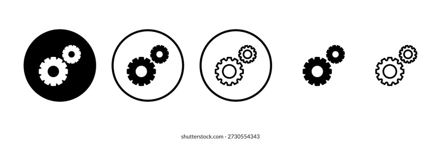 Setting icon logo design. Cog sign and symbol. Gear Sign