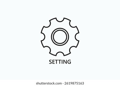 Icono De Configuración O Ilustración Aislada De Logotipo