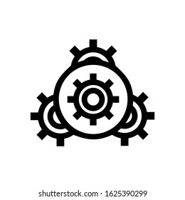 setting icon or logo isolated sign symbol vector illustration - high quality black style vector icons
