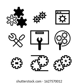 setting icon or logo isolated sign symbol vector illustration - Collection of high quality black style vector icons
