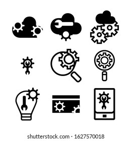setting icon or logo isolated sign symbol vector illustration - Collection of high quality black style vector icons

